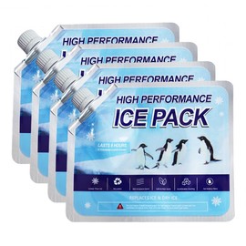 YUZNA 4er Pack Premium Kühlakkus Ice Pro™ für Kühltasche, Kühlbox, Kühlrucksack | Extra Lange Kühldauer 24h bis 72h | Wiederverwendbar, Hochleistungsfähig Kühlelemente, kühlpack