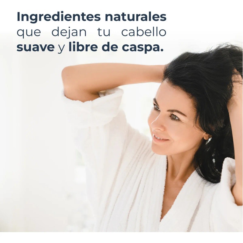 Shampoo Natural Anticaspa Descamación Árbol Verde Canela Y Menta 500ml