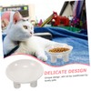 Kisangel Elevated Cat Feeding Bowl Easy to Clean Ergonomic Design
