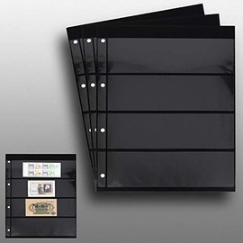 3 Prophila Kobra double-sided stocksheets, 4-way division, 4 pockets