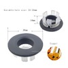 2 Pieces Sink Overflow Ring for Kitchen Bathroom Sink, Round
