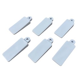 Window Wedges - 6 Pcs Soft Rubber for Sash, Doors, Tables, Levelling and Jamming (White)