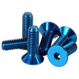 NRG Innovations SWS-100BL Steering Wheel Screw Kit (Upgrade Blue "CONICAL")