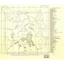 Historic 1937 Wall Map - Map of Yellowstone National Park Showing Principal Groups of hot Springs and geysers. 24in x 20in