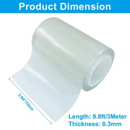 suiwotin Waterproof Repair Tape - Heavy Duty Clear Instant Seal for Tent, Boat, RV & Pool - 1 Roll Outdoor Repair Patch Cover for Canvas, Tarp, Leather & Sail (4 Inch x 10FT)