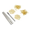 Copper Rivets Burrs Kit Copper Rivets with Setters Rust Proof