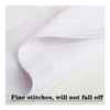 Scotamalone Men's Handkerchiefs 100% Soft Cotton White Hankie Hankerchieves