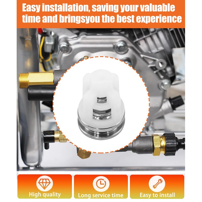 6-Pack Pressure Washer Pump Check Valves Kit With O-Rings Fits