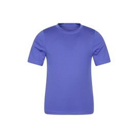 Mountain Warehouse Aqua Kids Swimming T-Shirt - UV Protect Max Tee for Boys and Girls - Summer Beach, Diving and Water Sports, Purple, 7 - 8 years