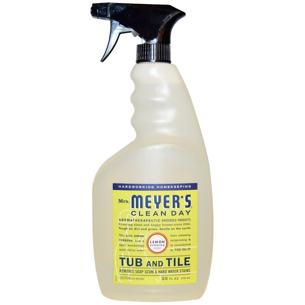 Tub & Tile Cleaner, Lemon Verbena 33 Oz by Mrs Meyers (Pack of 2)