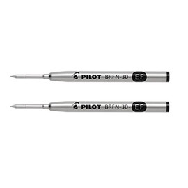 Pilot BRFN-30EF-B Oil Based Ballpoint Pen Refill, Extra Fine Point, 0.5mm, Black, Pack of 2