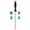 Wedgek HXT Ceramic Thick Sharpening Rod and Angle Guides, 11-Inch