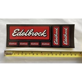 Unbranded EDELBROCK set 7pcs DECALS STICKERS racing drags offroad hotrods overland lsfest