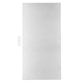 BRINKS Commercial - Commercial 16" Push Door Plate, Stainless Steel Finish - Rust and Corrosion Resistant Door Plate