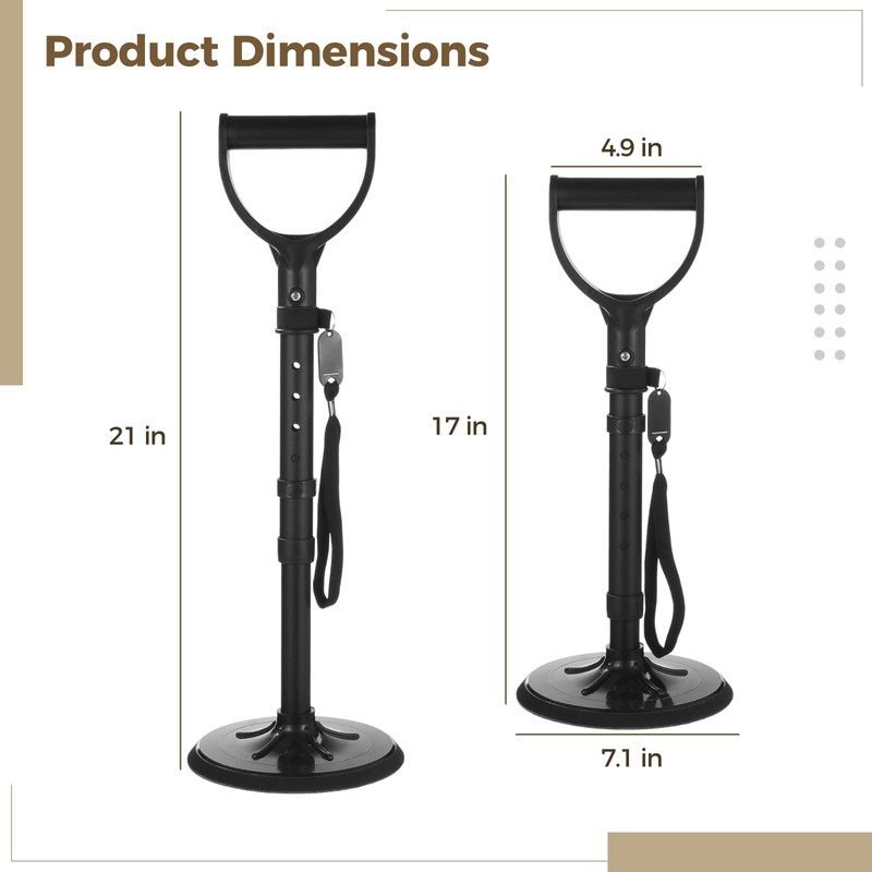 5 Levels Adjustable Standing Assist Device, Elderly Stand up Helper,
