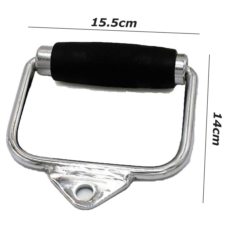 D Shape Exercise Handle with Rubber, Multii Grip D Bar