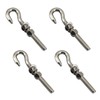 4Pcs M10 Stainless Steel Eye Bolt with Nut and Washers