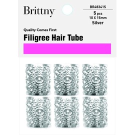 Brittny Hair Accessories Filigree Tube Eye 10 (Pack of 1)