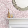 HeloHo Peel and Stick Wallpaper Floral Wall Paper Modern Pink