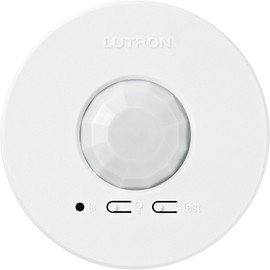 Lutron LRF2-OCR2B-P-WH Sensor de inalámbrico indicador de Ocupación/Desocupación, para cielo raso, radiofrecuencia, blanco