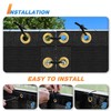 TANG 8' x 25' Privacy Fence Screen Black Shade Cloth