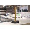 LUTAVOY Marble Paper Towel Holders Copper Plated Standing Kitchen Paper