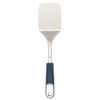 Home Basics Comfortable Grip Stainless Steel Kitchen Tools, Indigo (Spatula)