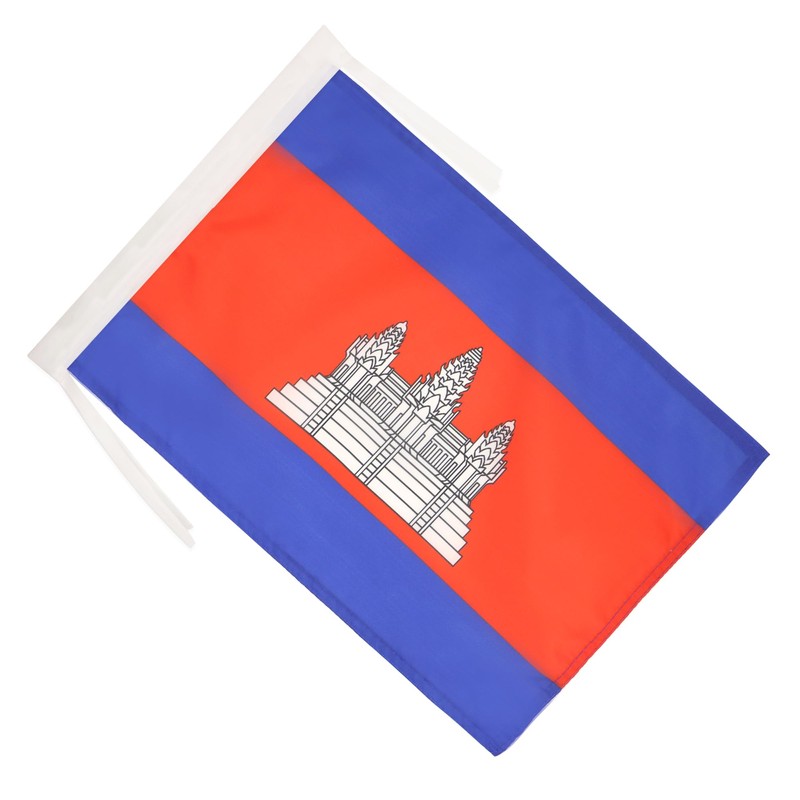 AZ FLAG Cambodia Flag 18'' x 12'' cords - Cambodian
