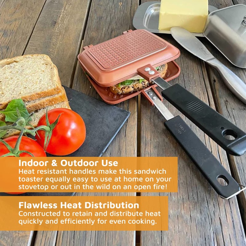 Toasted Sandwich Maker - Panini Press or Grilled Cheese Maker