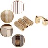 4pcs Copper Concealed Barrel Hinges, 10/12/14/16mm Heavy Duty Hinge Set,