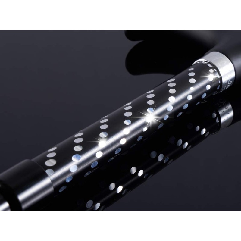 Merry Sticks（メリースティックス） ／ スターライト ／ 折りたたみステッキ ／ 杖 ／ ブラック