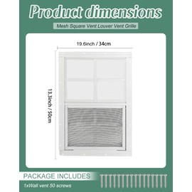 YEEBECA 12x18 Inches Shed Window, 2 Pack Small Window with Screen, Tempered Glass to Effectively Protect Against External Damage, Suitable for Sheds, Chicken Coops, Playhouses.