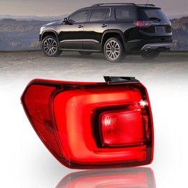 CHELANGHU Driver Side Outer Tail Light Lamp Assembly With 12V Bulbs Rear Lamp Brake Light Fit For GMC ACADIA 2017 2018 2019 | Replace for GM2804126