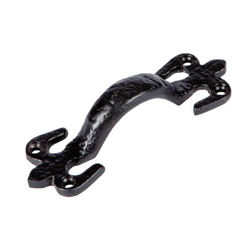 Hammer and Tongs Rustic Fleur De Lis Door Handles -