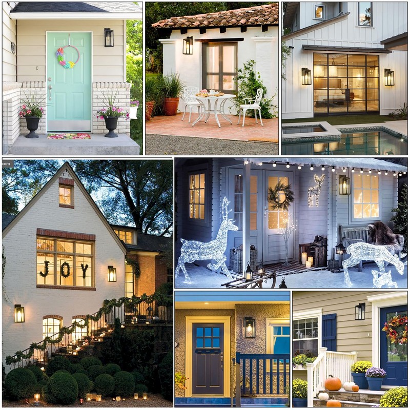 MAXvolador Outdoor Wall Lantern, Exterior Waterproof Wall Sconce Light Fixture,