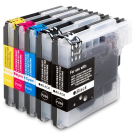 20 xl Printer Cartridges for Brother LC1100 LC980 LC1100BK LC1100Y LC1100C LC1100M LC980BK / LC980Y / LC980C / LC980M