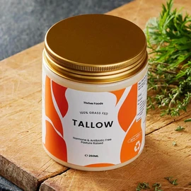 Thrive Tallow 100% Grass Fed Tallow - Beef, 250ml