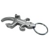 munkees Key Ring Lizard Bottle Opener Silver 34111, silver