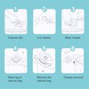 5pcs Ostomy Bag Barrier Clear Scale Cuttable Self Adhesive Hydrocolloid