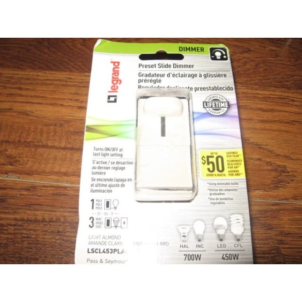 Legrand Side Dimmer Switch new
