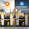 Dawdix 6FT Inflatable Ramadan Mosque Decoration, Inflatable Masjid Eid Mubarak