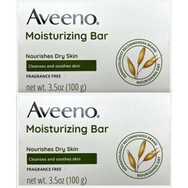 Aveeno Moisturizing Bar w/ Nourishing Oat 3.5oz ( 2 bars )