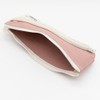 Pencil Case, Two-Tone Pencil Case, Slim, 6 Colors, Dull Pink,