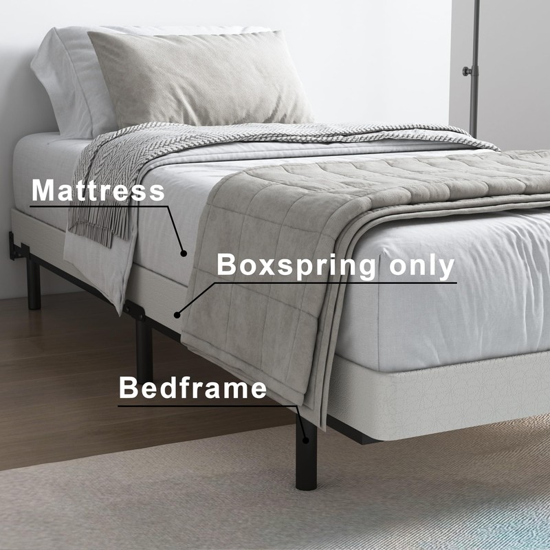 Vehowy 4 Inch Box Spring for Twin Bed,Twin Size Box