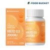 Food Bucket Vitamin D 2000 IU Vitamin D3 Orange Flavor