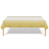 PHOGARY 2 PCS White Gold Dot Party Tablecloth Plastic Gold