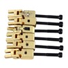 6Pcs Electric Guitar Bridge Saddle Double Locking Tremolo Metal Roller