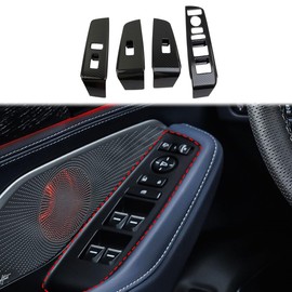 crosselec Carbon Fiber Window Lift Switch Panel Cover Trim for 2022-2025 Acura MDX
