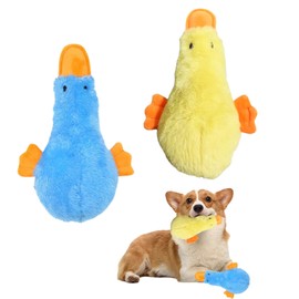 VARKAGE Pack of 2 Anti-Stress Duck, Cute Toy for Dogs, Sounding Plush Dog Toy for Small Dogs, Cute Cartoon Dog Toy