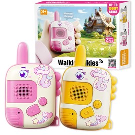 DQMOON Unicorn Gifts for Girls - 2 Pieces Walkie Talkies Children's Toy Girls Gifts for 3 4 5 6 Years Birthday Christmas Gifts Gift Ideas Sensory Toy Outdoor Games for Children